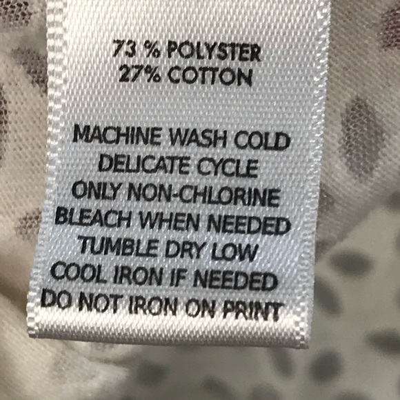 LoftTee Shirt V-neck Sheer Floral Print Blouse size XS - Picture 5 of 5